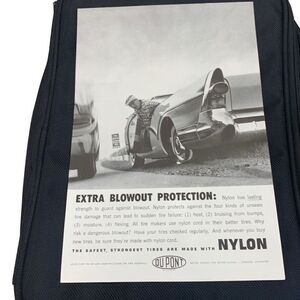 Vintage 1959 DuPont Nylon Tires Extra Protection Ad Advertisment